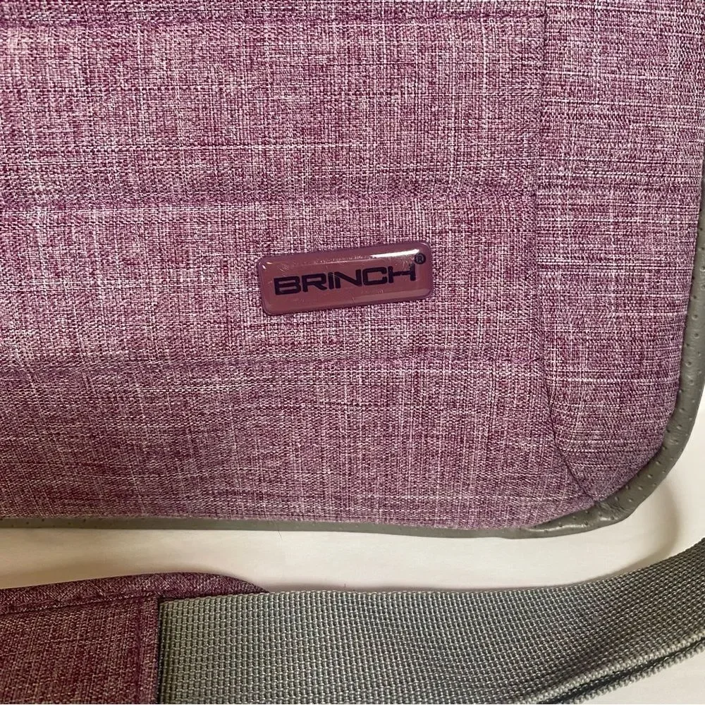 Brinch Purple Tone Padded Laptop Bag